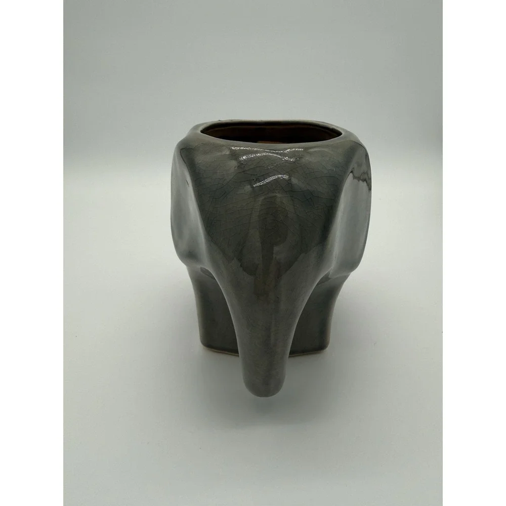 Gray Elephant Ceramic Planter Pot for Succulent Plants/Small plants